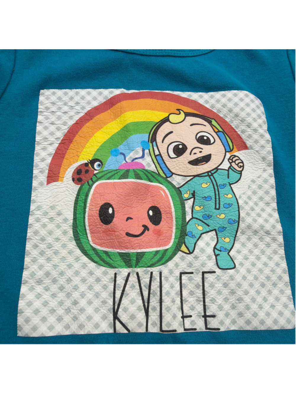Blanks Boutique Cocomelon Top Size 4T ‘Kylee’ Monogram